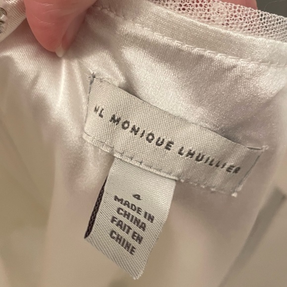 White, sequined ML by Monique Lhuillier party dress - Picture 2 of 7